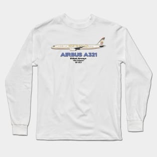 Airbus A321 - Etihad Airways "Old Colours" Long Sleeve T-Shirt